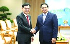 政府總理范明政接見新加坡副總理王瑞傑。