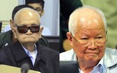 前紅色高棉高層領導人農謝(左)、喬森潘(右)。 (圖源:AP)