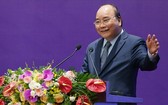 政府總理阮春福在會上致詞。(圖源:芳陲)