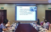 圖為計劃與投資部一方的視像會議場景。(圖源:英芳)