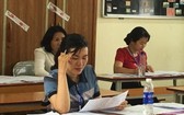 今日開始高中畢業試評分。(圖源:葉安)
