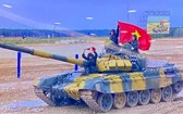 越南參賽隊VN1坦克車隊。(圖源:越南國防網)