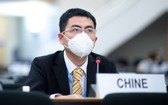 2020年6月30日,中國代表出席在日內瓦舉行的人權理事會第44屆會議。(圖源:聯合國)