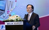 教育與培訓部長馮春迓在會上致詞。(圖源:教育資訊中心網)