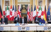 英國與包括美國財長出席G7財長會。(圖源:AP)