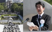 日本廣島市6日在和平紀念公園舉行原子彈爆炸72週年紀念活動，首相安倍晋三到当地出席仪式。（圖源：AFP）