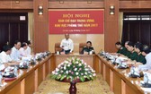 政府總理阮春福出席防守區域中央指委會首次會議。（圖源：互聯網）
