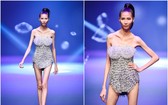 模特兒高銀參加2017年《越南超模新秀大賽》總決賽。（圖源：霸玉）