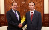 國家主席陳大光接見昆塔納大使。（圖源：安登）