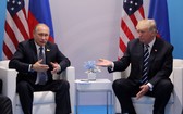 去年7月美總統特朗普與俄總統普京會晤。（圖源：路透社）
