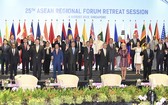 各國代表出席第二十五屆東盟區域論壇。（圖源：互聯網）