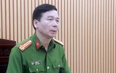 河內市公安廳所屬刑警科(PC45)主任阮平上校向媒體提供訊息。