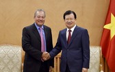 政府副總理鄭廷勇（右）接見美國AES電力集團高級副董事長兼總裁伯默達‧琛圖。（圖源：VGP）