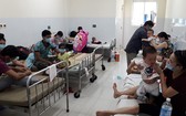 正在同奈兒童醫院熱帶科接受治療的麻疹病童。