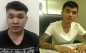 被抓獲的兩名嫌犯范友南(左)及黎功俊。（圖源：T.H）