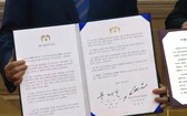韓朝領袖在9月19日簽署《平壤共同宣言》。