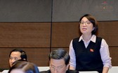 國會代表、富安省勞動與榮軍社會廳副廳長范氏明賢向教育與培訓部長馮春迓提出質詢。