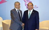阮春福總理會見馬來西亞首相馬哈迪。（圖源：VGP）