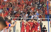 越南球隊慶祝進球。（圖源：互聯網）