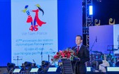 法國駐越南大使貝特蘭·洛爾拉里（Bertrand Lortholary）在2018年法國盛會開幕式上致詞。（圖源：越通社）