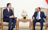 政府總理阮春福接見美國駐越南大使。（圖源：越通社）