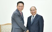 政府總理阮春福接見韓國 駐越大使金度鉉。（圖源：Chinhphu.vn）