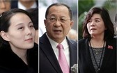 金與正、李容浩、崔善姬（左起）等人首次正式當選代議員。（圖源：互聯網）