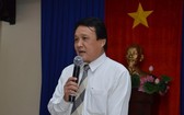 市旅居海外越南人委員會主任馮功勇在會議上發言。（圖源：青松）