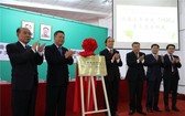 5月7日，朝鮮首個漢語考試中心在平壤科技大學舉行揭牌儀式。（圖源：互聯網）
