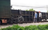 貨列車脫軌事故現場。（圖源：青松）
