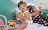 入住市第二兒童醫院接受治療中的一名病童。（圖源：丁姮）