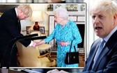 英國首相約翰遜與英女王伊麗莎白二世。（圖源：互聯網）