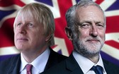 英首相約翰遜與工黨領袖科爾賓（右）將展開激烈交鋒。（圖源：互聯網）