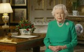 英國女王伊麗莎白二世在溫莎城堡發表演講。（圖源：視頻截圖）