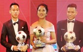 ３位獲得金球獎的球員：(從左起) 杜雄勇、黃茹、陳文宇。