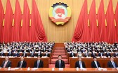 5月27日，中國人民政治協商會議第十三屆全國委員會第三次會議在北京閉幕。（圖源：新華社）