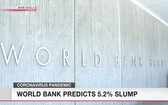 世界銀行公佈報告稱，預計今年全球經濟將下滑5.2%，陷入二戰以來最嚴重的經濟衰退。（圖源：NHK視頻截圖）