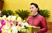 國會主席阮氏金銀獲選為國家選舉委員會主席。（圖源：VOV）
