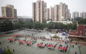 圖為6月20日，北京實施新冠病毒檢測。（圖源：SIPA）