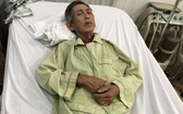 敖文昌在阮知方醫院心臟科病床上。