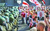 白俄羅斯首都明斯克持續有反對派示威。（圖源：路透社）