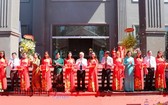 平福省政治學校宿舍落成剪綵儀式。（圖源：平福報）