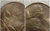 罕見的兩面雙重壓印的5分硬幣。（圖源：互聯網）