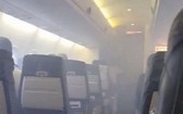 機艙內濃煙密佈。（示意圖源：互聯網）