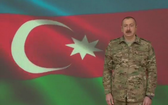 阿塞拜疆總統阿利耶夫發表講話。（圖源：AZTV）