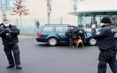 德國警方出動警犬對肇事汽車現場勘查。（圖源：互聯網）