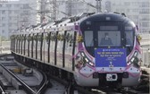 印度新德里，印度首輛全自動無人駕駛列車開始運營。（圖源：互聯網）
