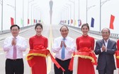 政府總理阮春福出席會門橋通車儀式。（圖源：VGP）