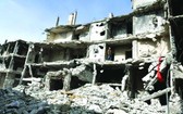 敘利亞很多建築物都被戰火損毀。（圖源：互聯網）