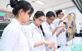 市醫藥大學的學生組成功進行“用嫩柚子製減肥消脂膠囊丸研究”項目。
